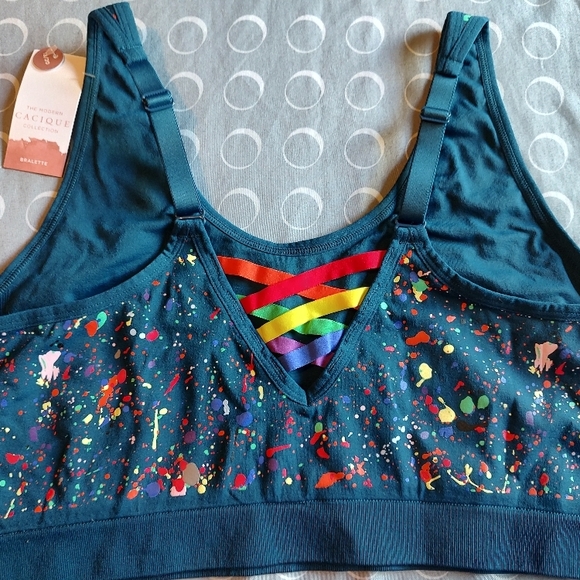 Cacique Multicolor Sports Bra - Picture 2 of 4